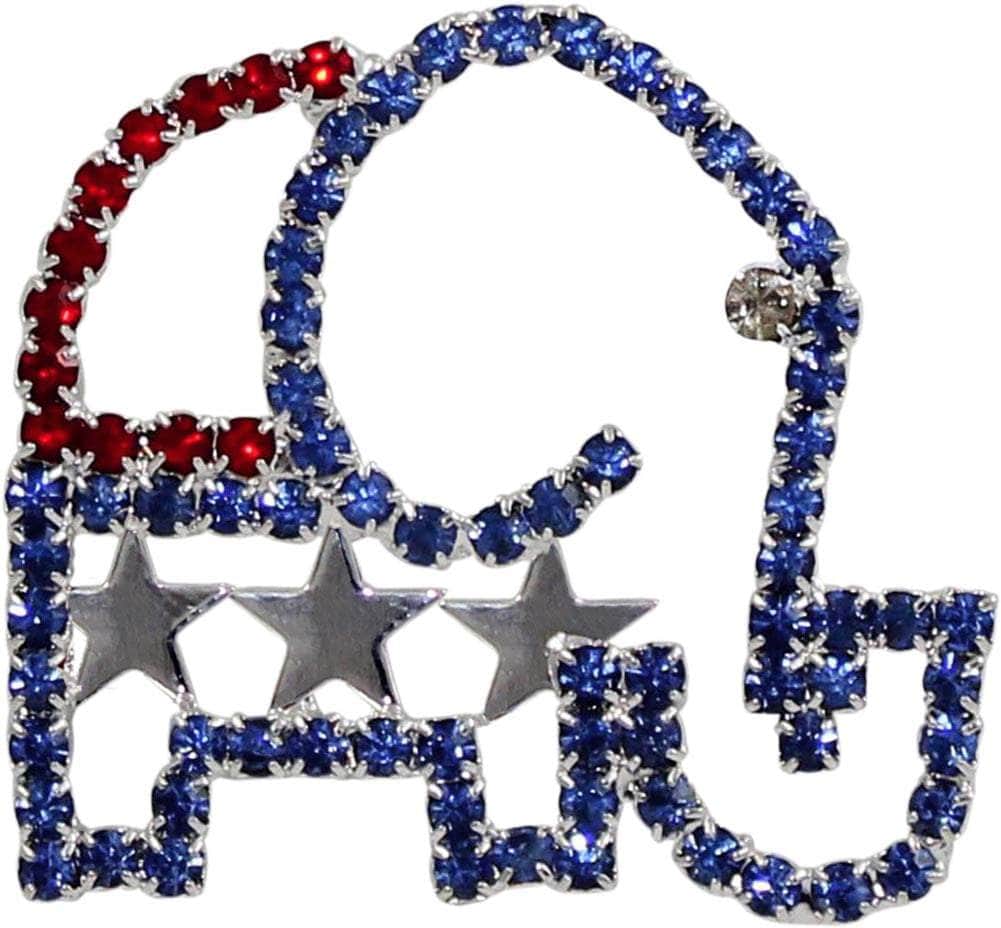 Rhinestone Political, Military & Support Pins Wholesale