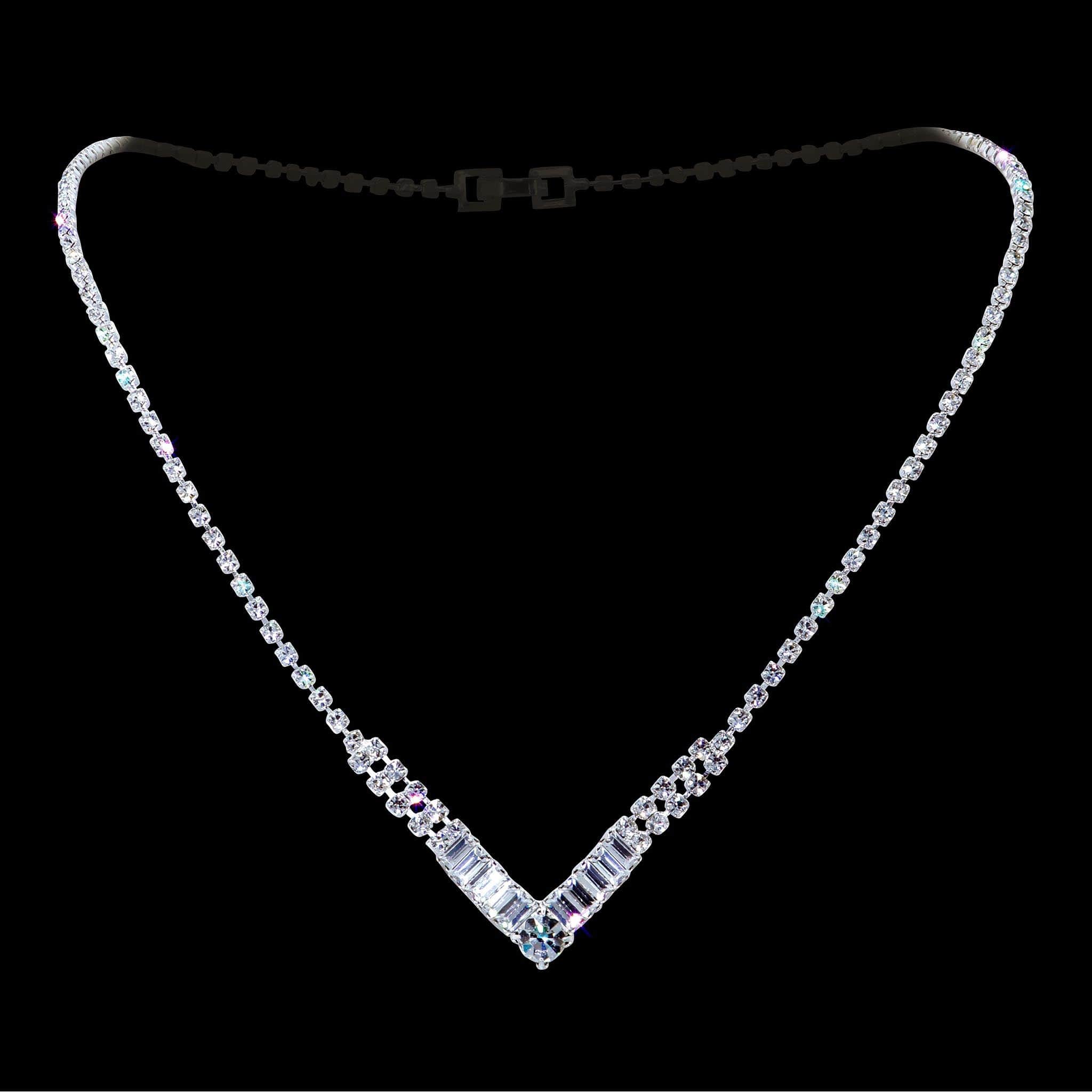 Simple Rhinestone Necklaces Wholesale